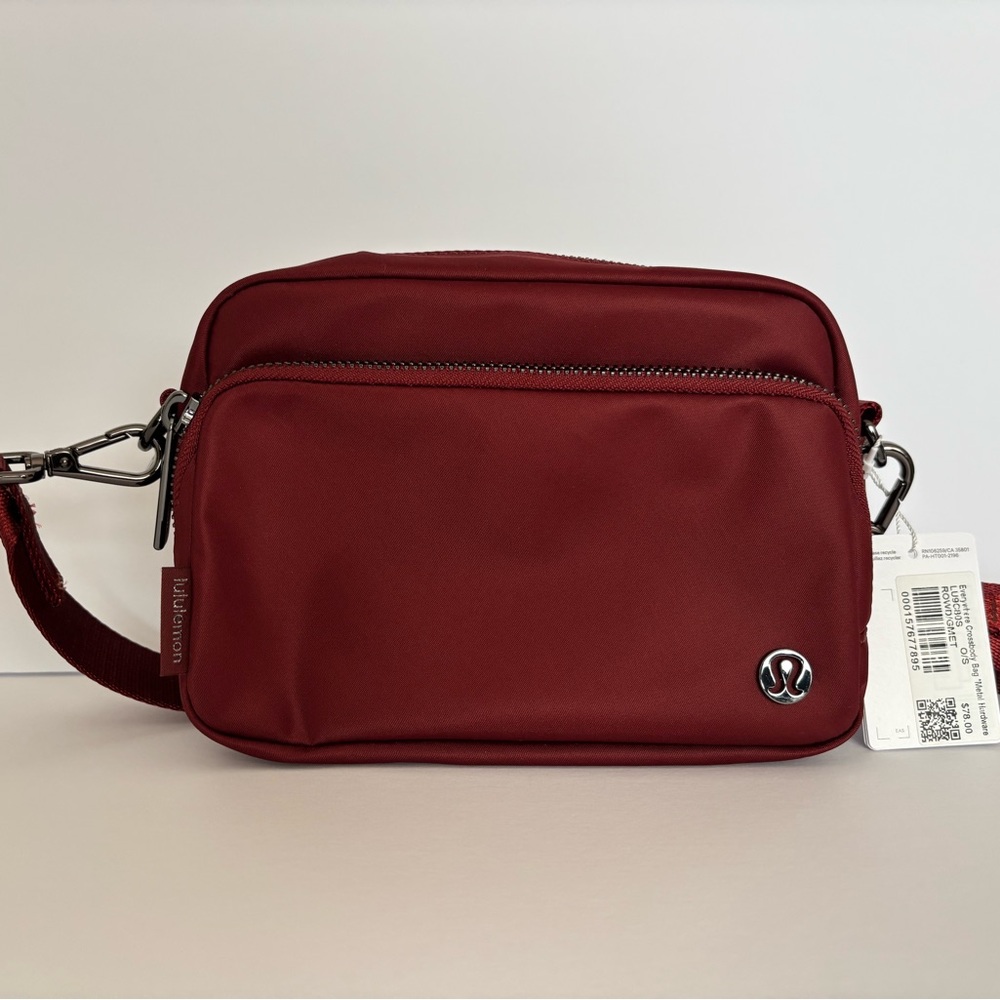 Lululemon Everywhere Burgundy Crossbody Bag